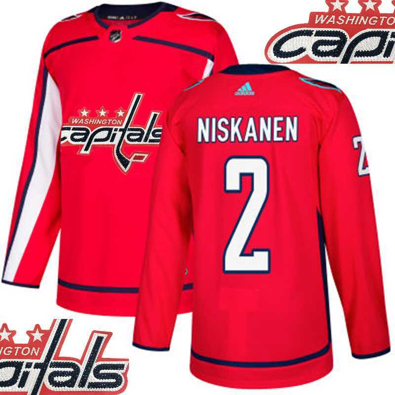 Capitals #2 Niskanen Red With Special Glittery Logo Adidas Jersey,We sell and wholesale Capitals #2 Niskanen Red With Special Glittery Logo Adidas Jersey on line form chian!